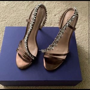 Aquazzura bronze heels